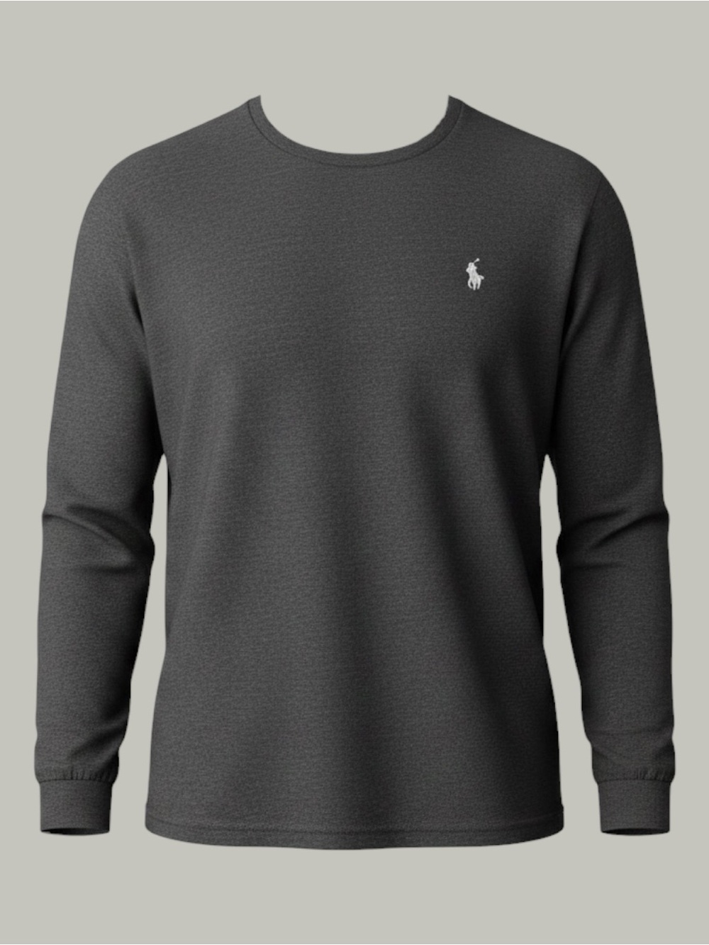 Polo Ralph Lauren Classic Fit Gray Long Sleeve Shirt Large